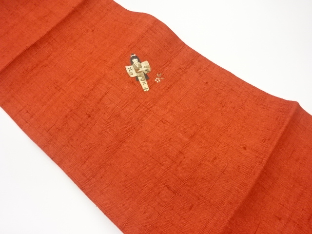 JAPANESE NAGOYA OBI FOR SUMMER / BAGWORM / TSUMUGI / DOLL / ARTIST WORK